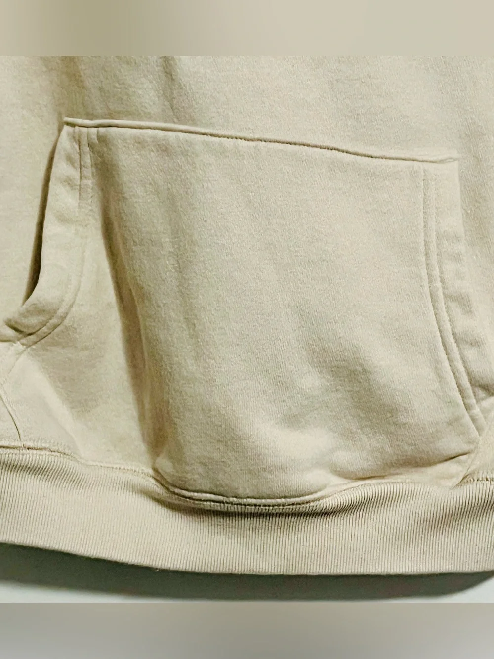 GAP Beige Sequin Logo Hoodie - Girls Casual Sweater